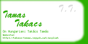 tamas takacs business card