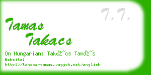 tamas takacs business card